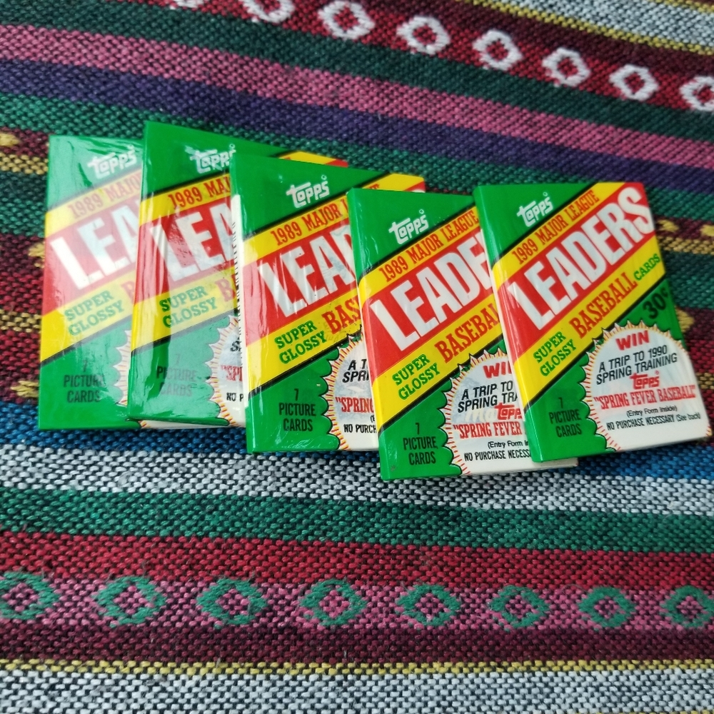 Topps baseball cards (1989) Leaders lot of 5